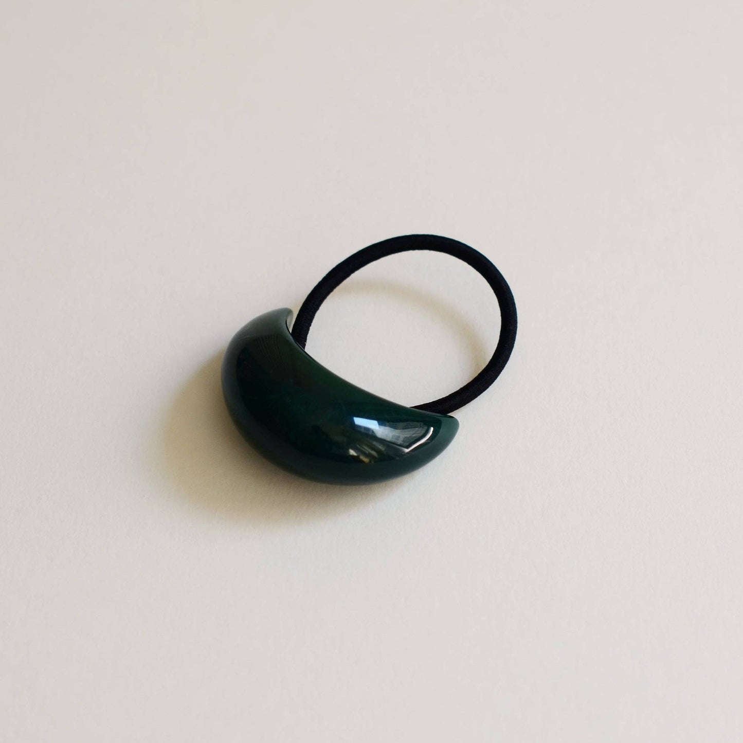 Forest Green Resin Hair Tie