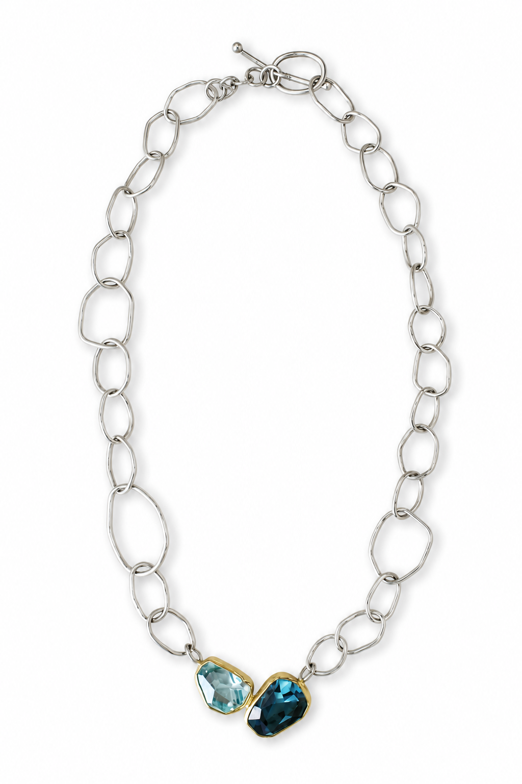 Aquamarine & London Blue Topaz Necklace