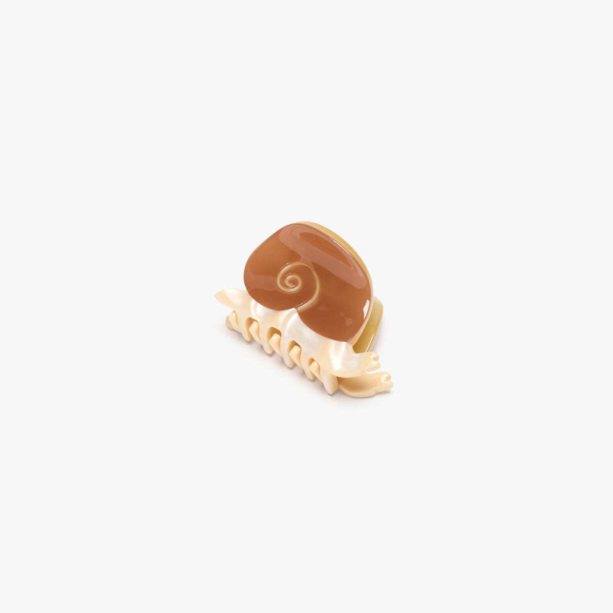 Mini Snail Claw Earth - Brown Shell Small Clip