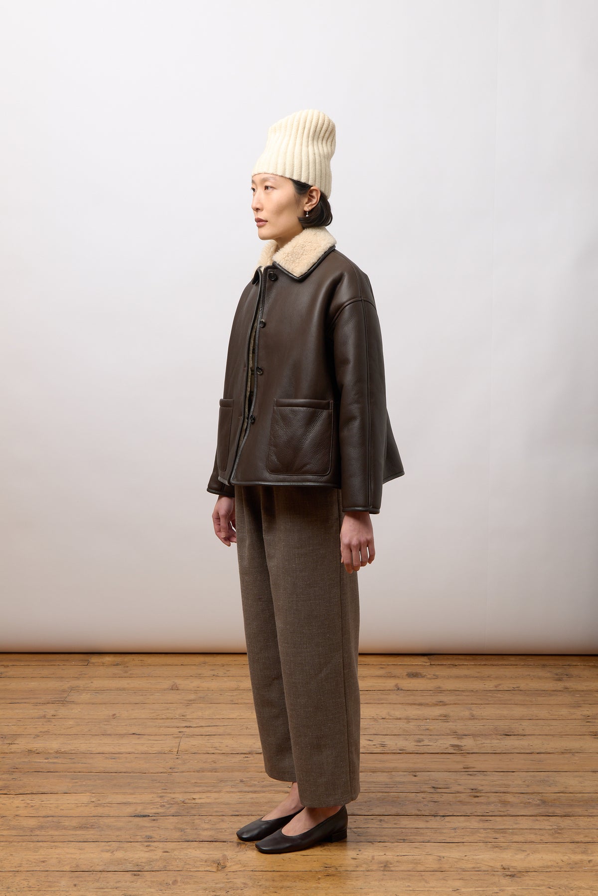 Avis Jacket, Chocolate Curly Hair Sheepskin