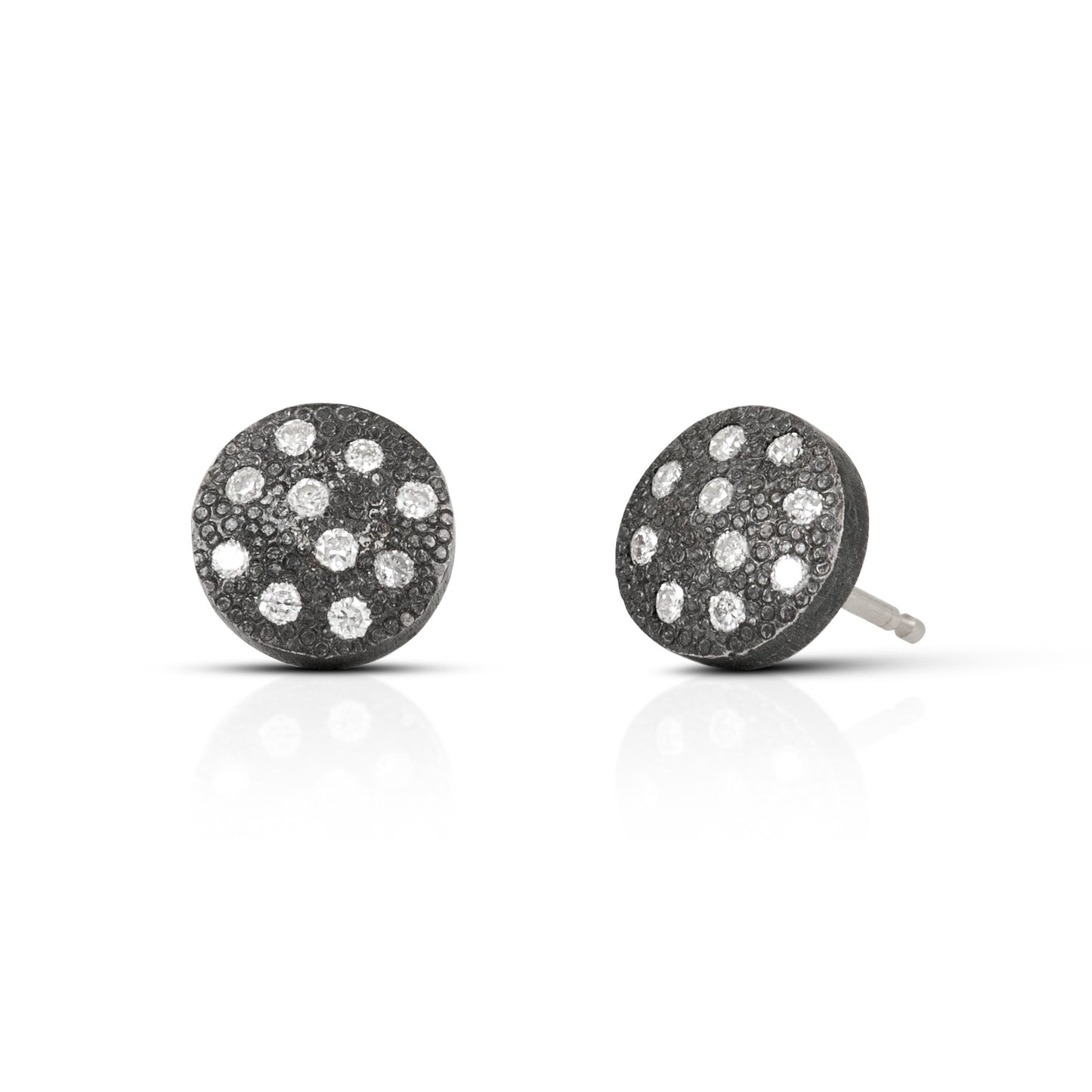 Caroll Black Rhodium Studs
