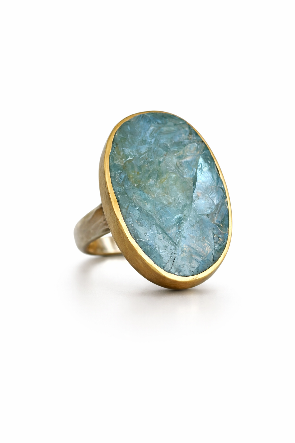 Natural Surface Aquamarine (Aurelia Ring)