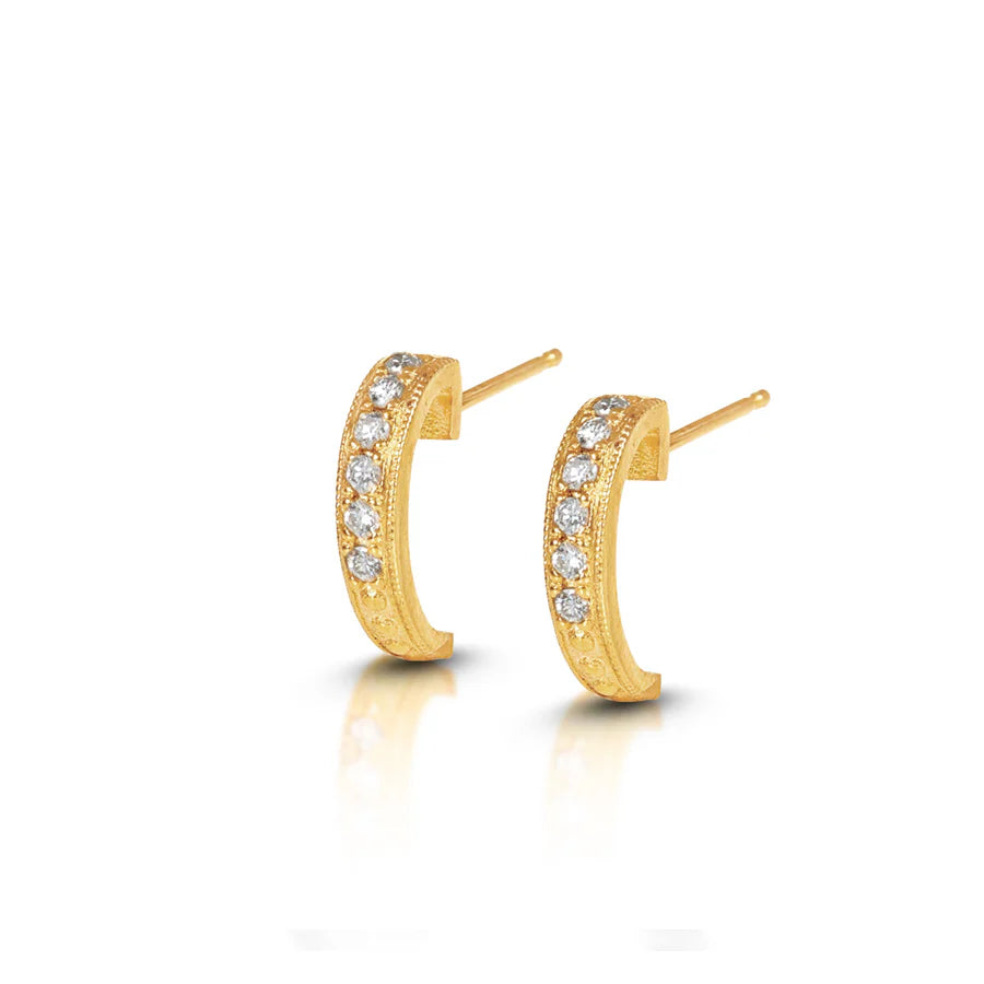 Dae 14K Gold Hoops