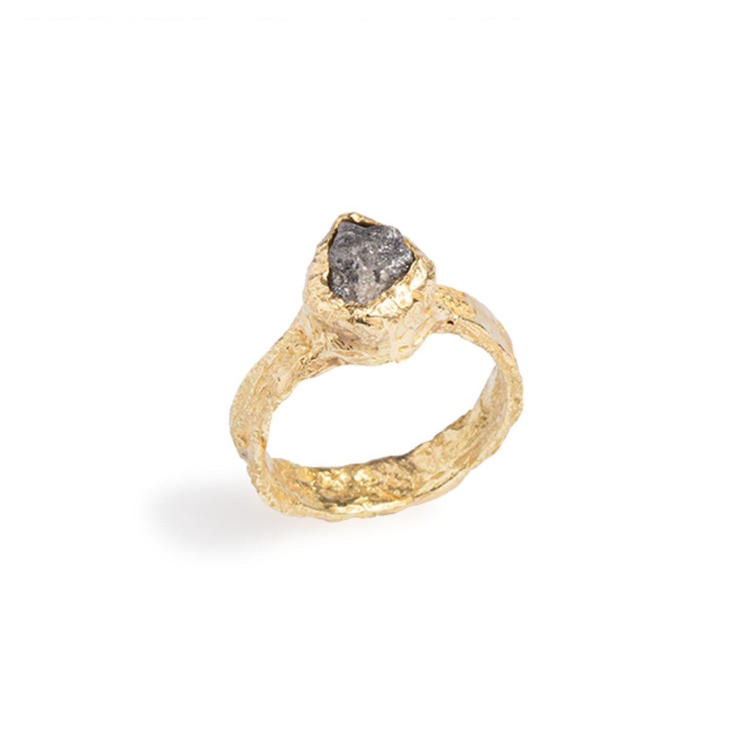 Thesan Ring 18KG Raw Diamond
