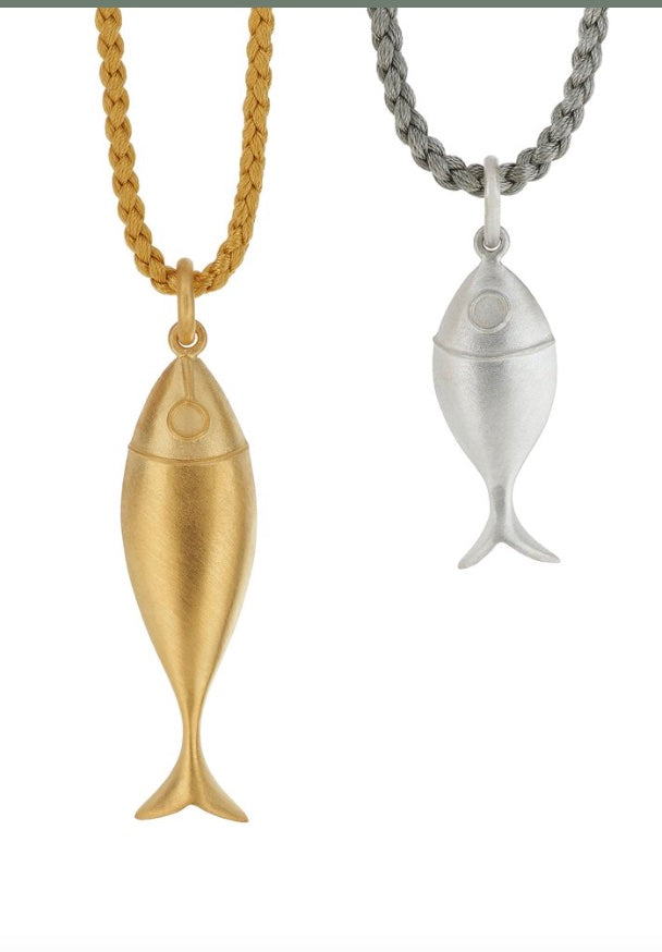 Small Size Gold Plated Fish Pendant