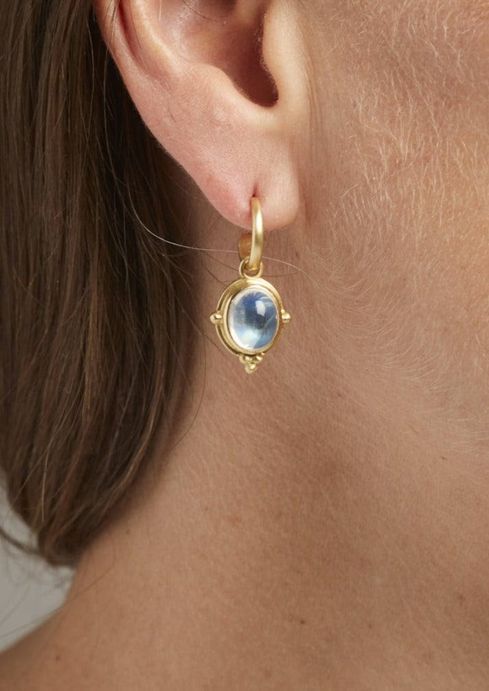 6.62cts Moonstone Earrings