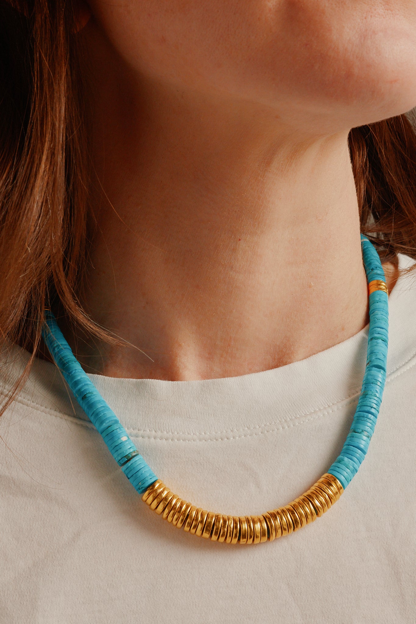 Round Turquoise Necklace