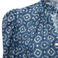 Annabel Indigo Mosaic Shirt, Blue Indigo