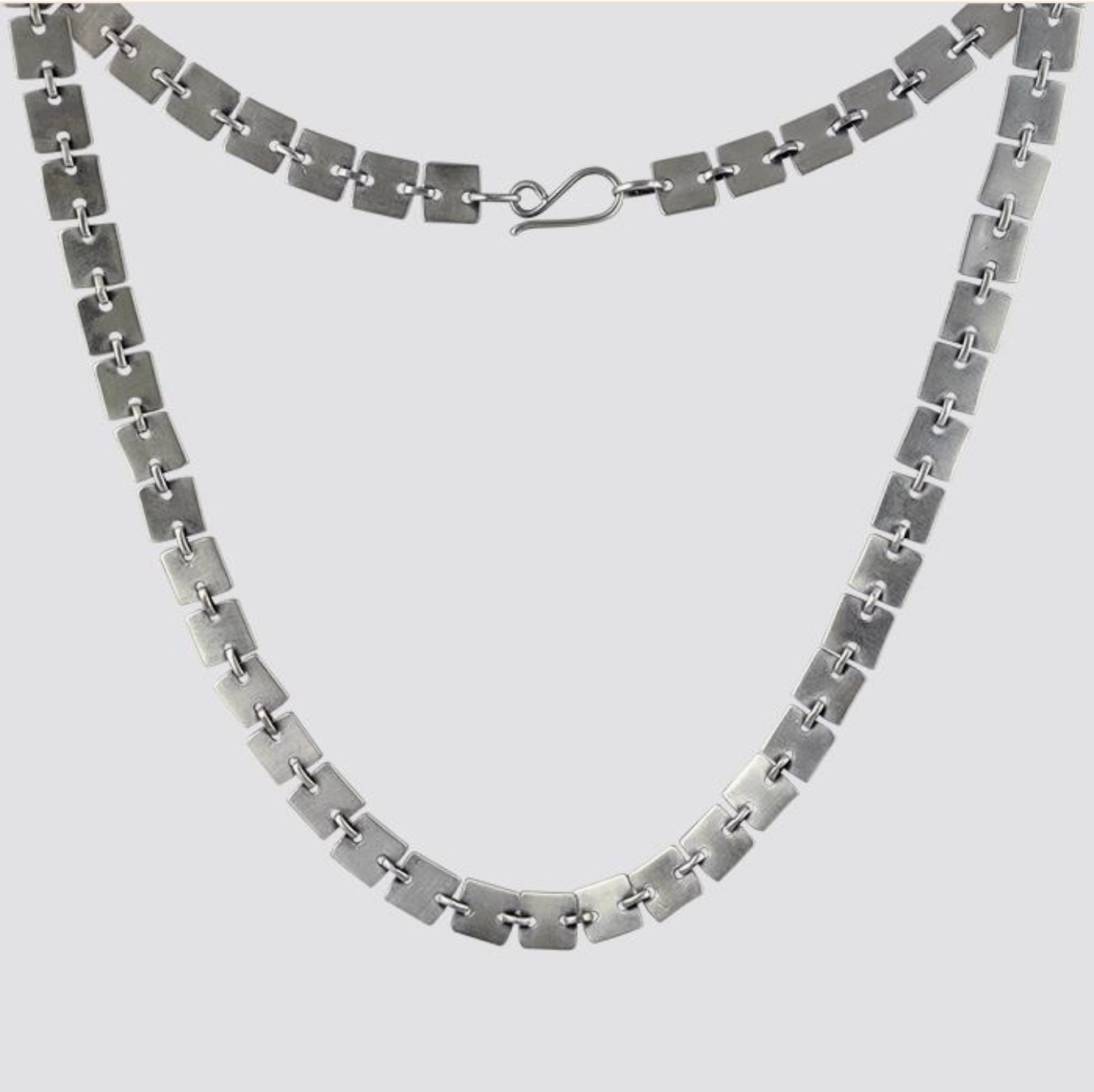 Square Disc Chain Necklace