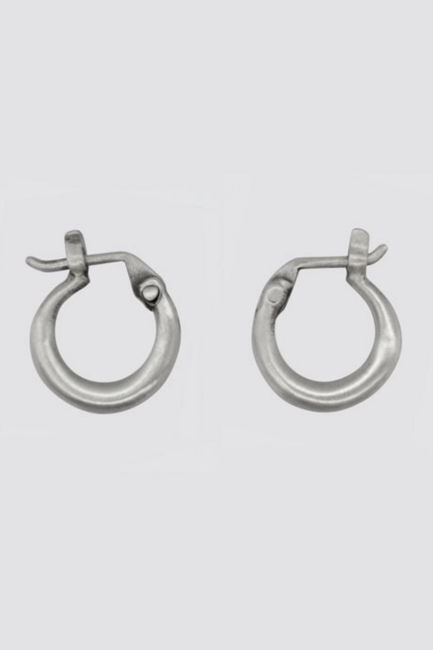 Tiny Tapered Hoop Earrings