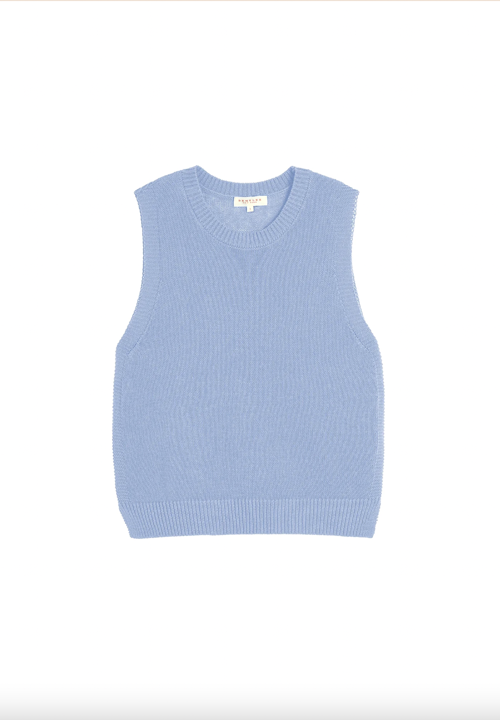 Olympia Cotton Linen Top, Chambray