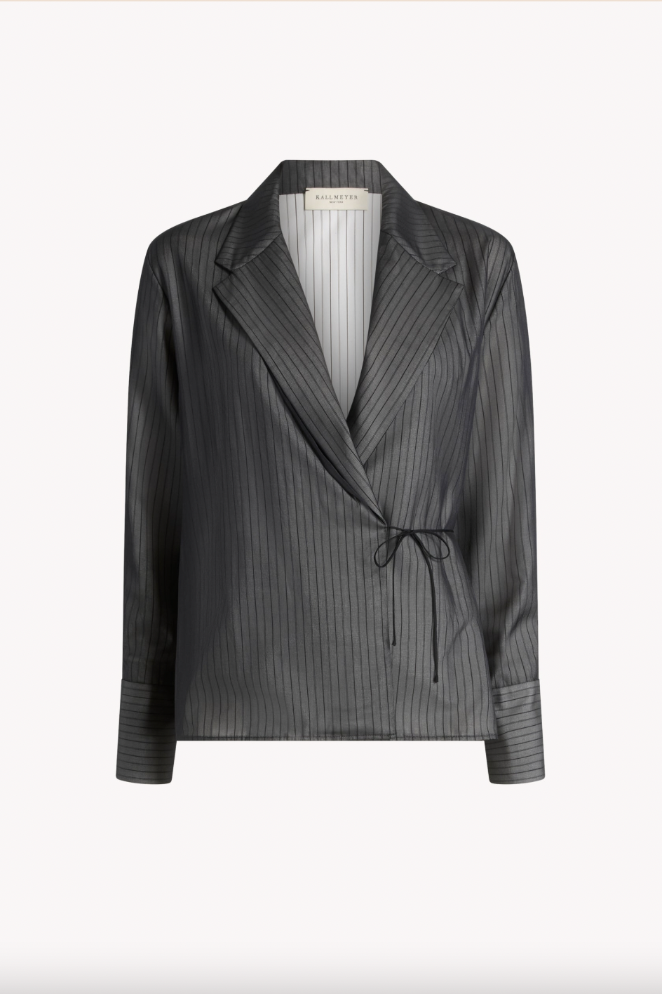 Jennie Evening Blouse, BW Stripe