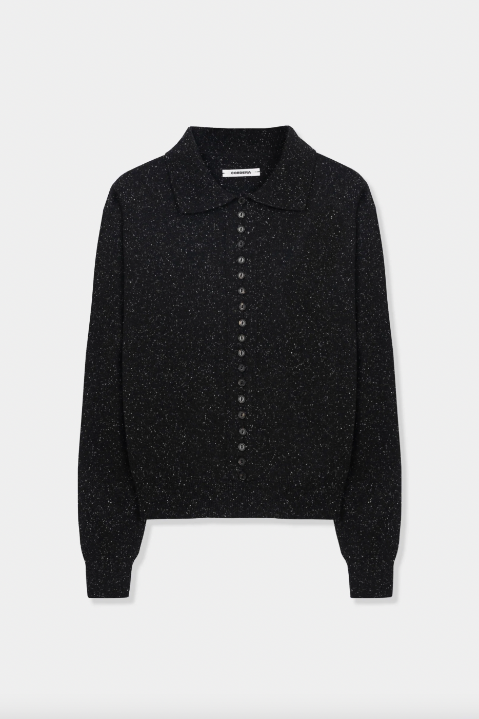 Silk & Wool Flecked Polo
