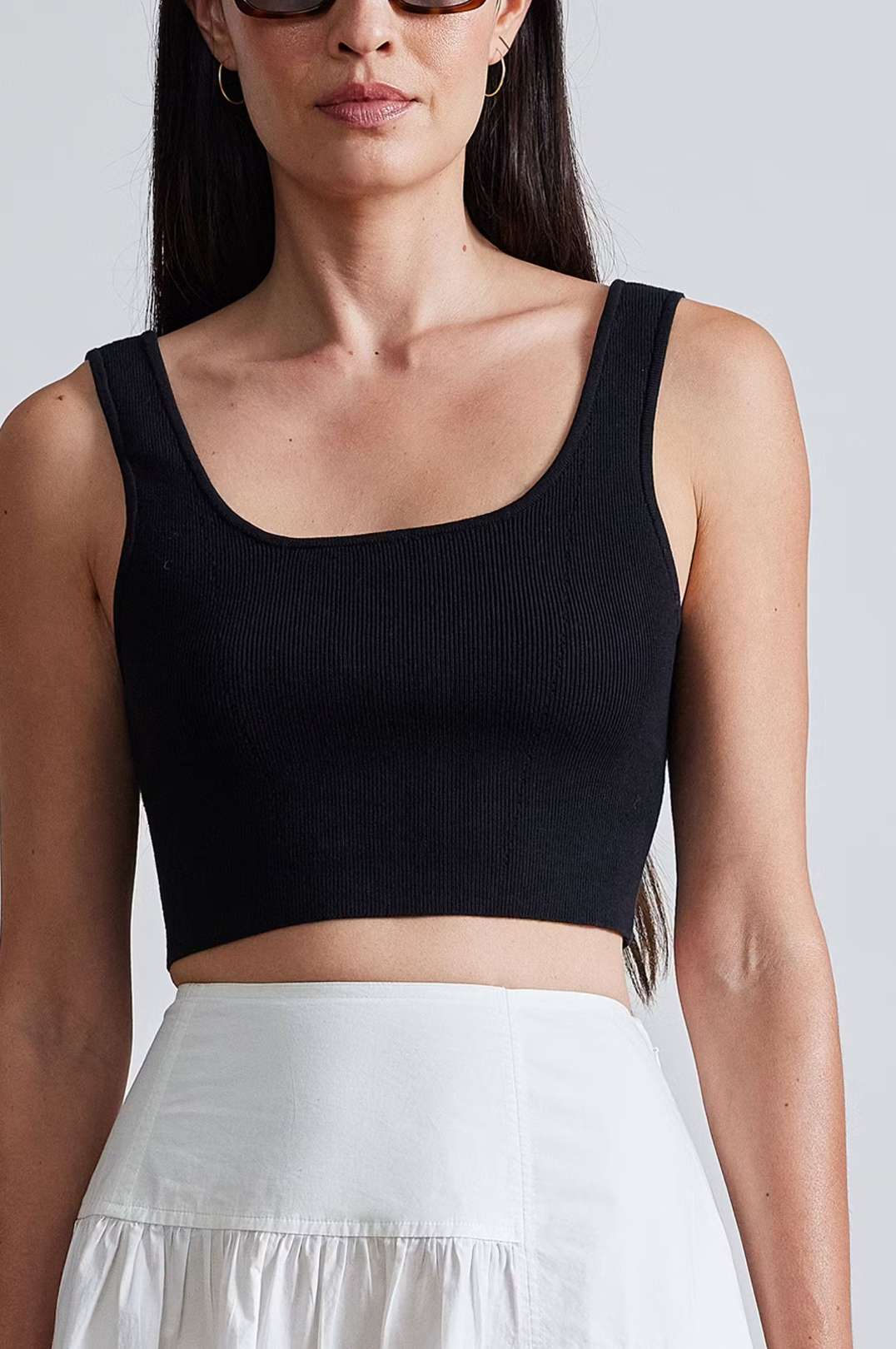 Ilia Crop Top, Black