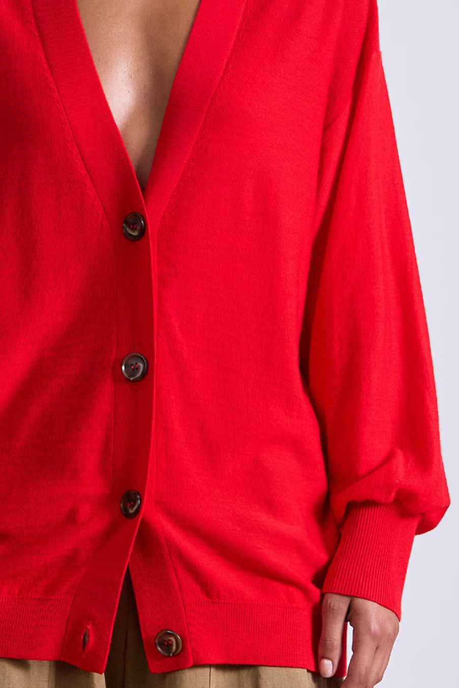 Drippy Tissue Cardigan, Dragon Fruit