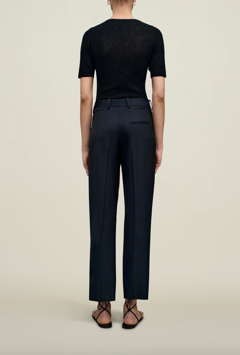 Brie Cropped Trouser, Navy