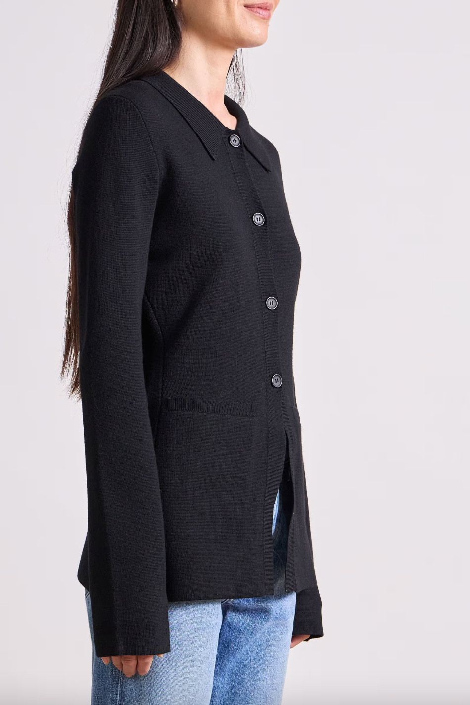 Betti Knit Cardi, Black