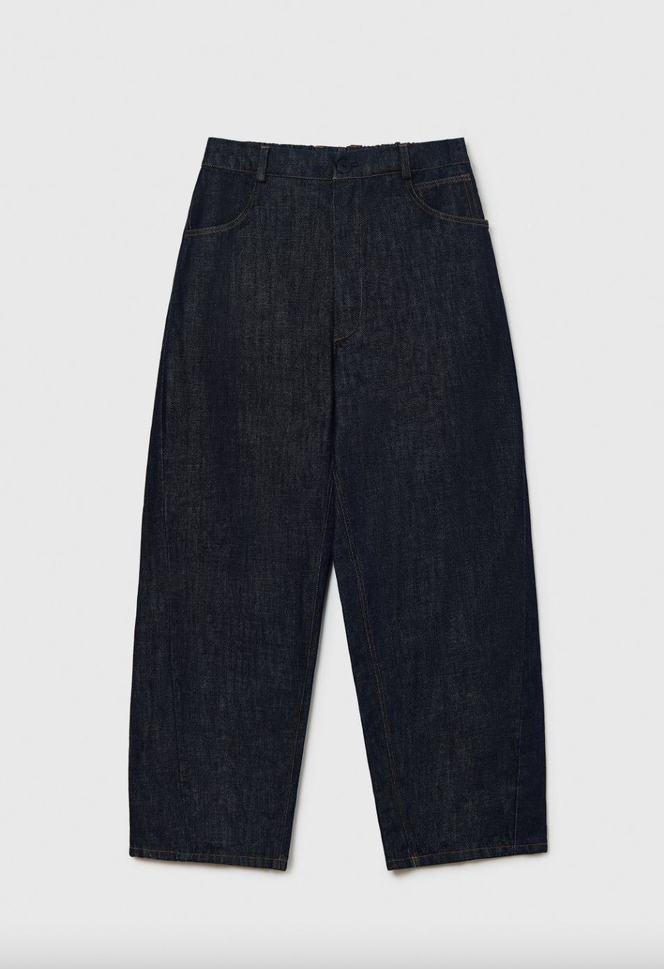 Denim Straight Pants Indigo, Size 1