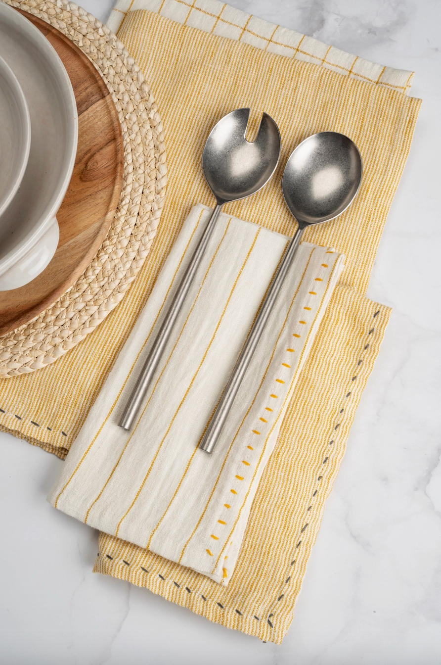 Linen Pinstripe Napkins Set of 4