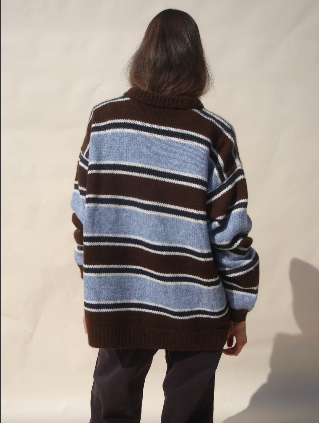 Sienna Striped Crew, Skylight Stripe