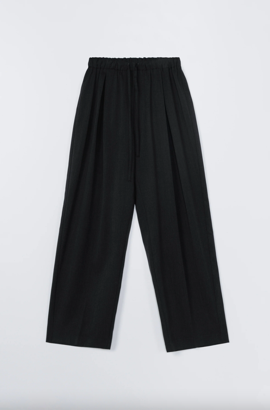 Pleated Relaxed Pant, Anthracite