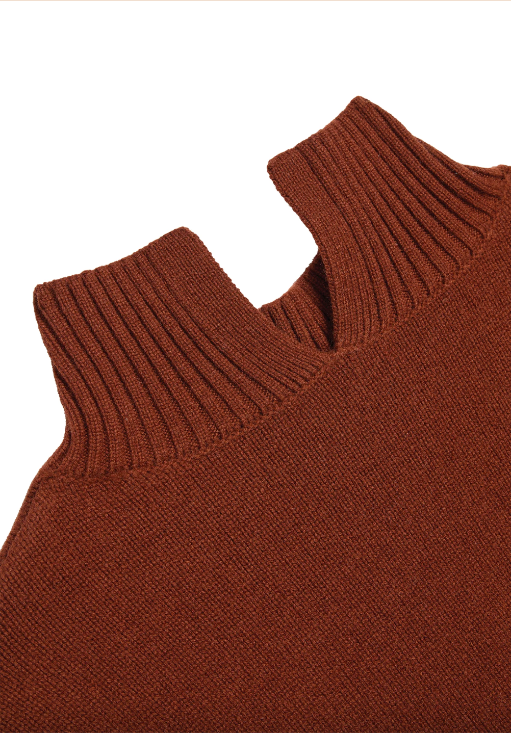 Nana Turtleneck Merino Wool Sweater, Tobacco