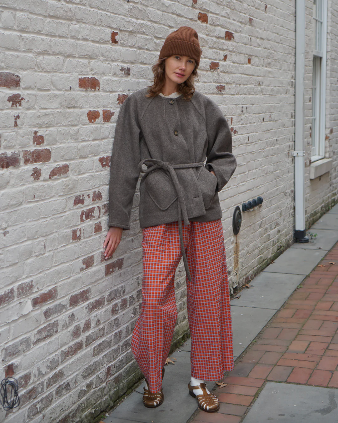 Organdy Plaid Sunday Pant