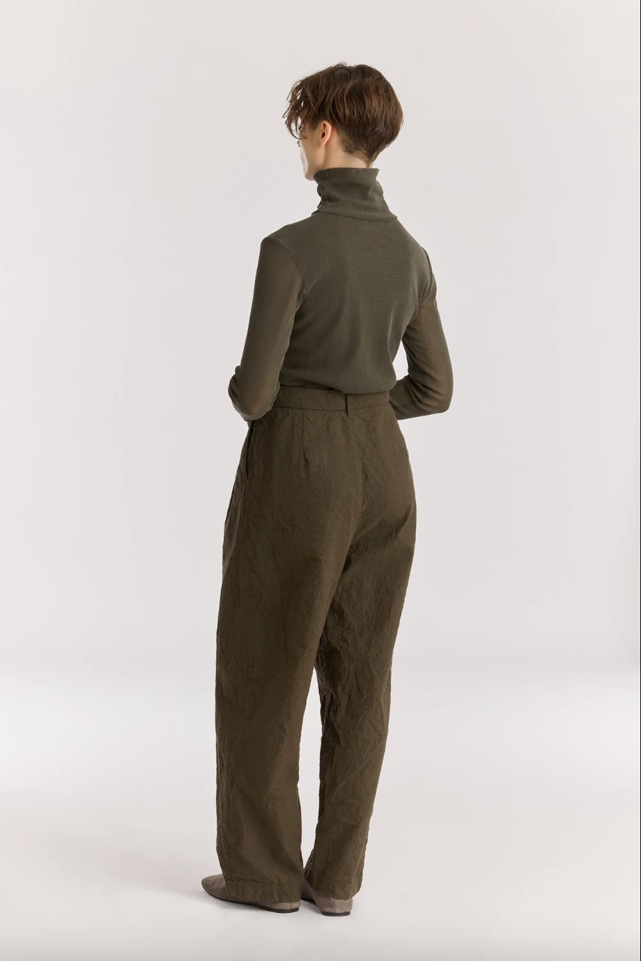 Crinkled Trousers, Charcoal