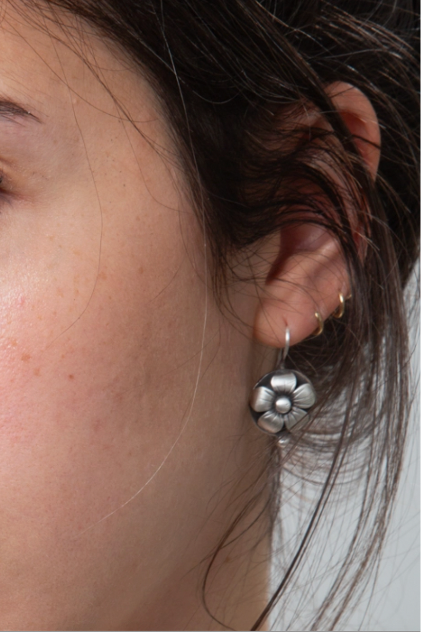 Flower Drop Earrings, SS