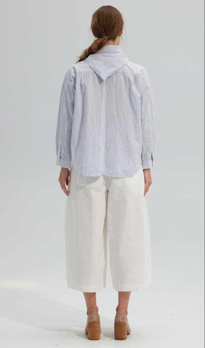 Suma Blouse, Blue Stripe