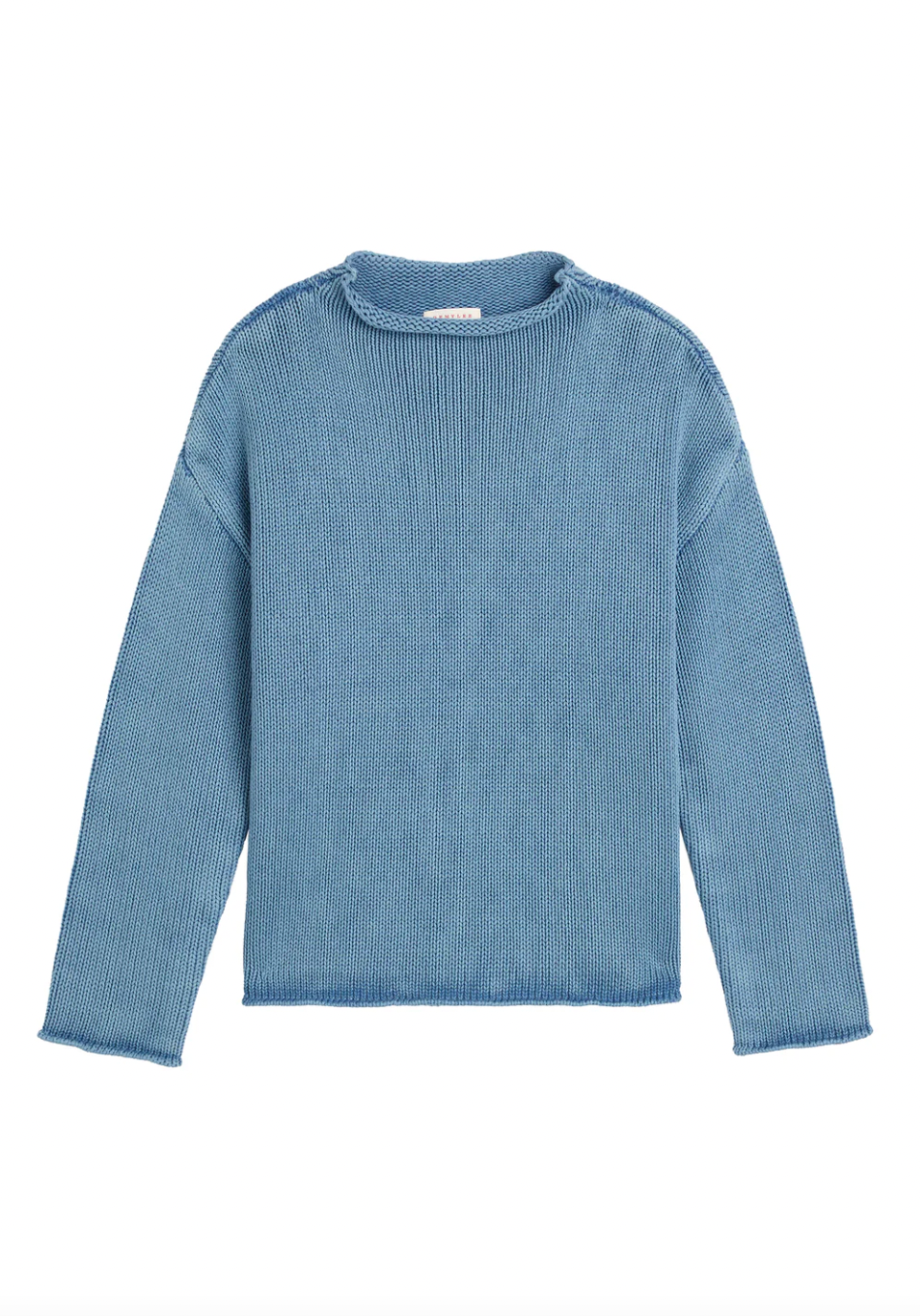Lamis Washed Cotton Sweater, Denim