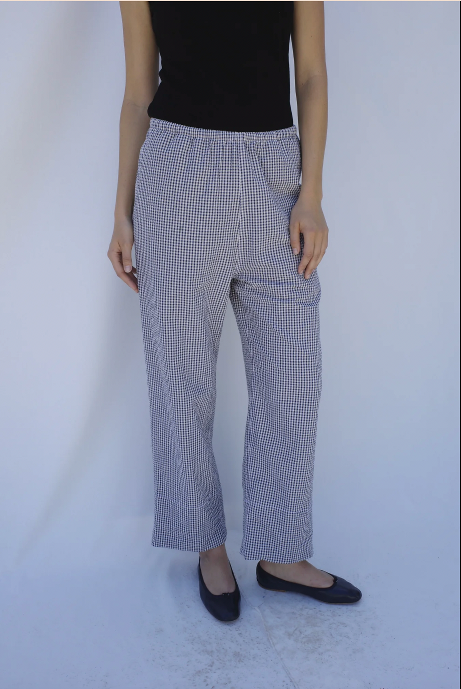 Patti Pant, Navy Gingham