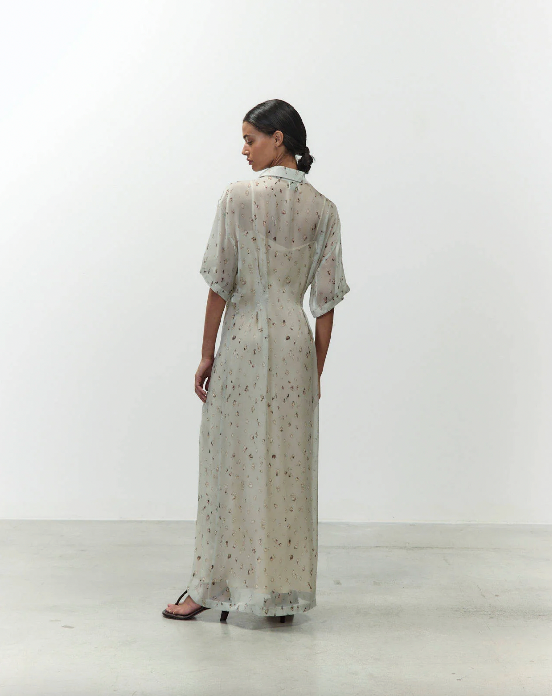 ABITO FRECKLED PRINT CHEMISIER