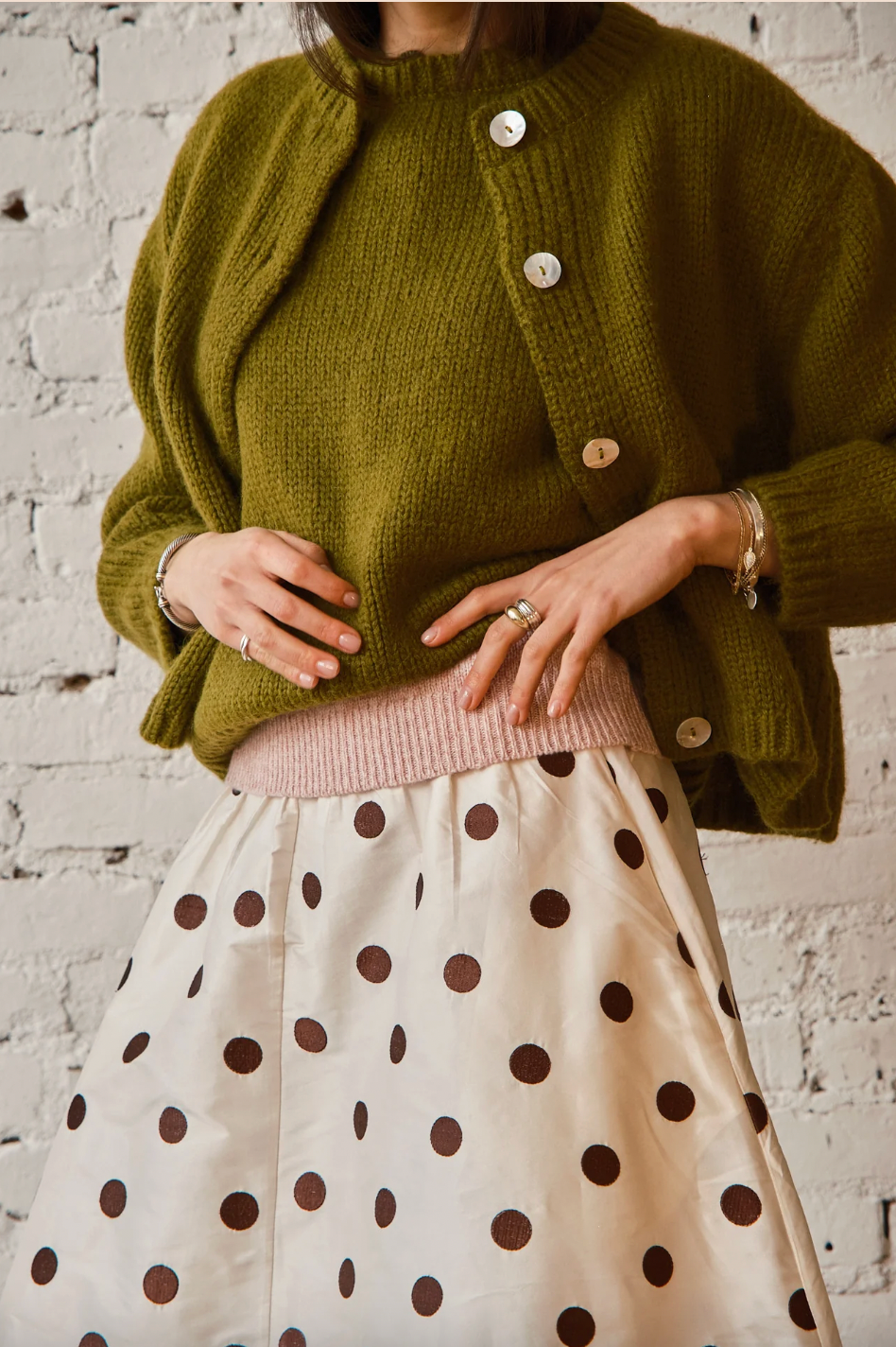 Nikki Chasin Play Skirt - Caffe Dot