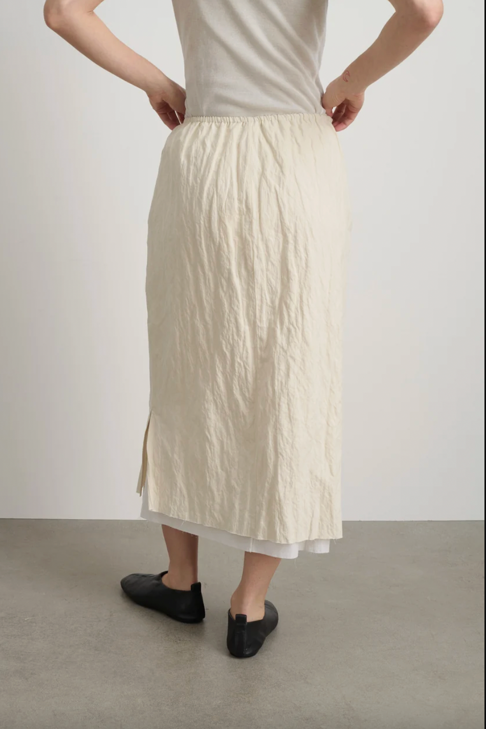 Slip Skirt, Ecru