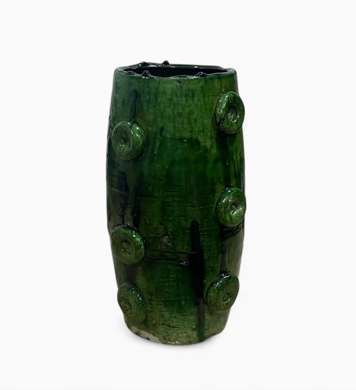 Tamegroute Green Spiked Vase 30 cm