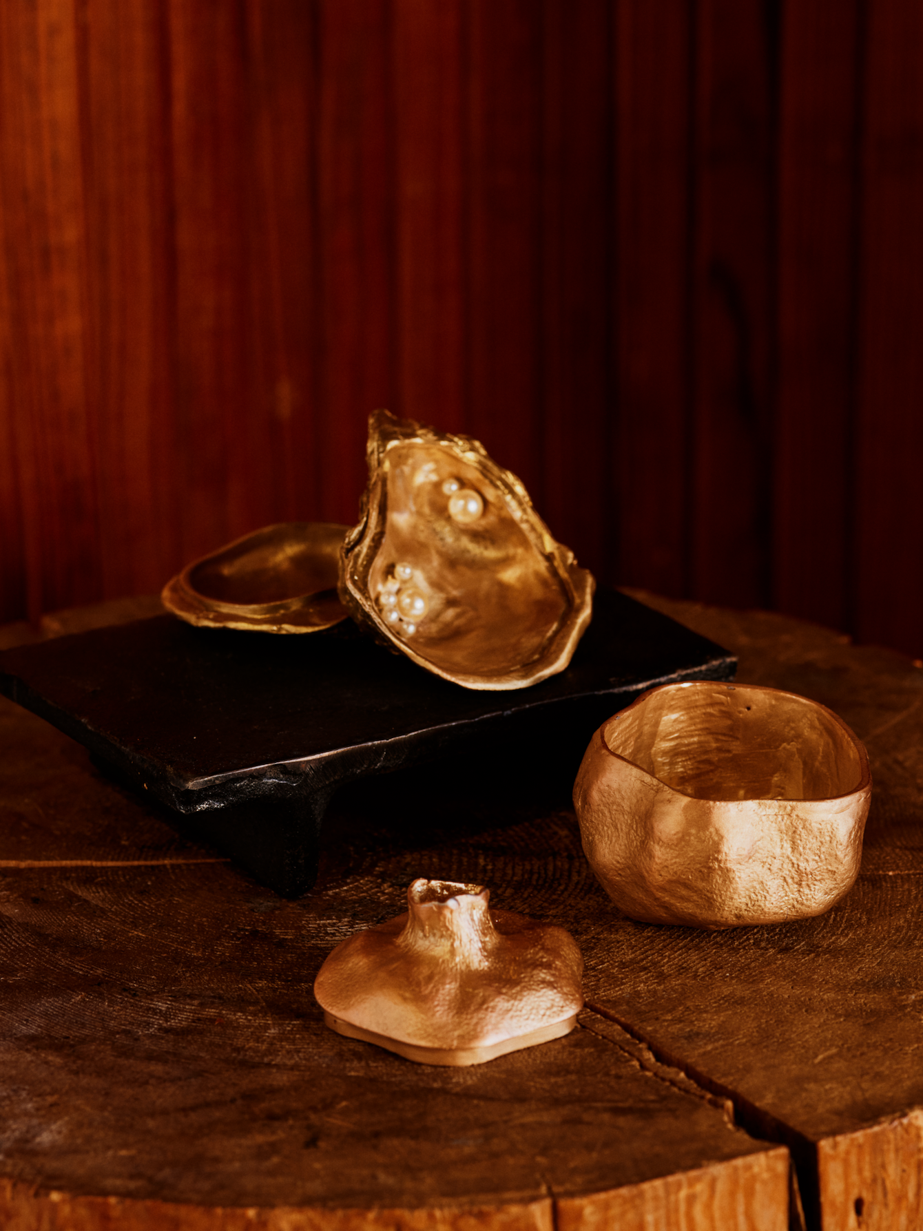 Pomegranate Box, Gold