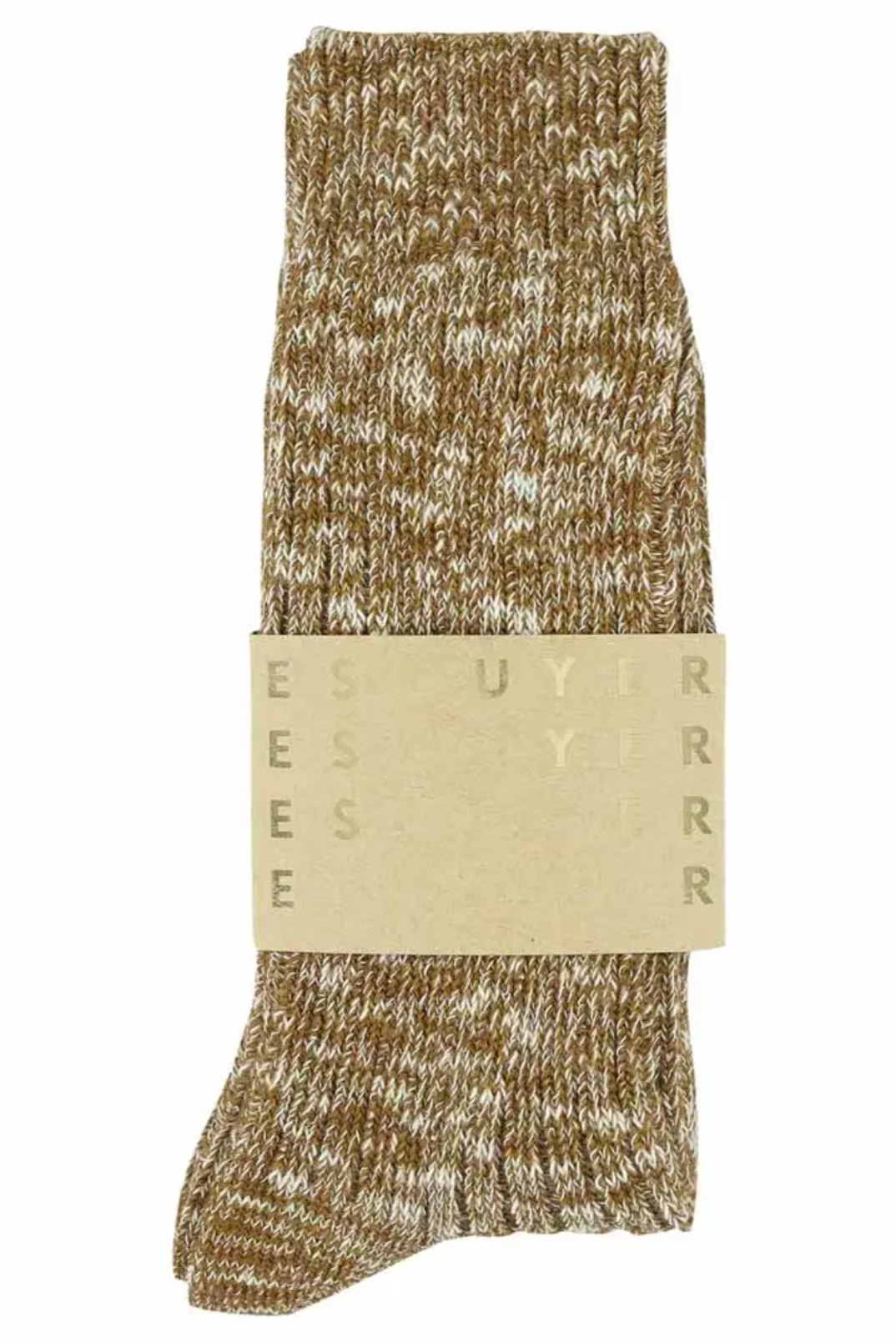 Melange Socks, Brown