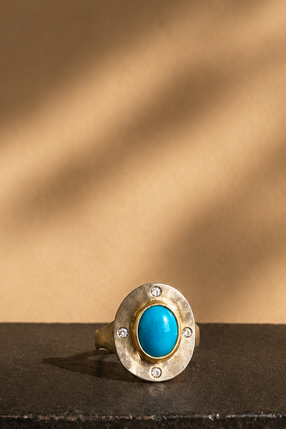Sleeping Beauty Turquoise Ring SS/18KG