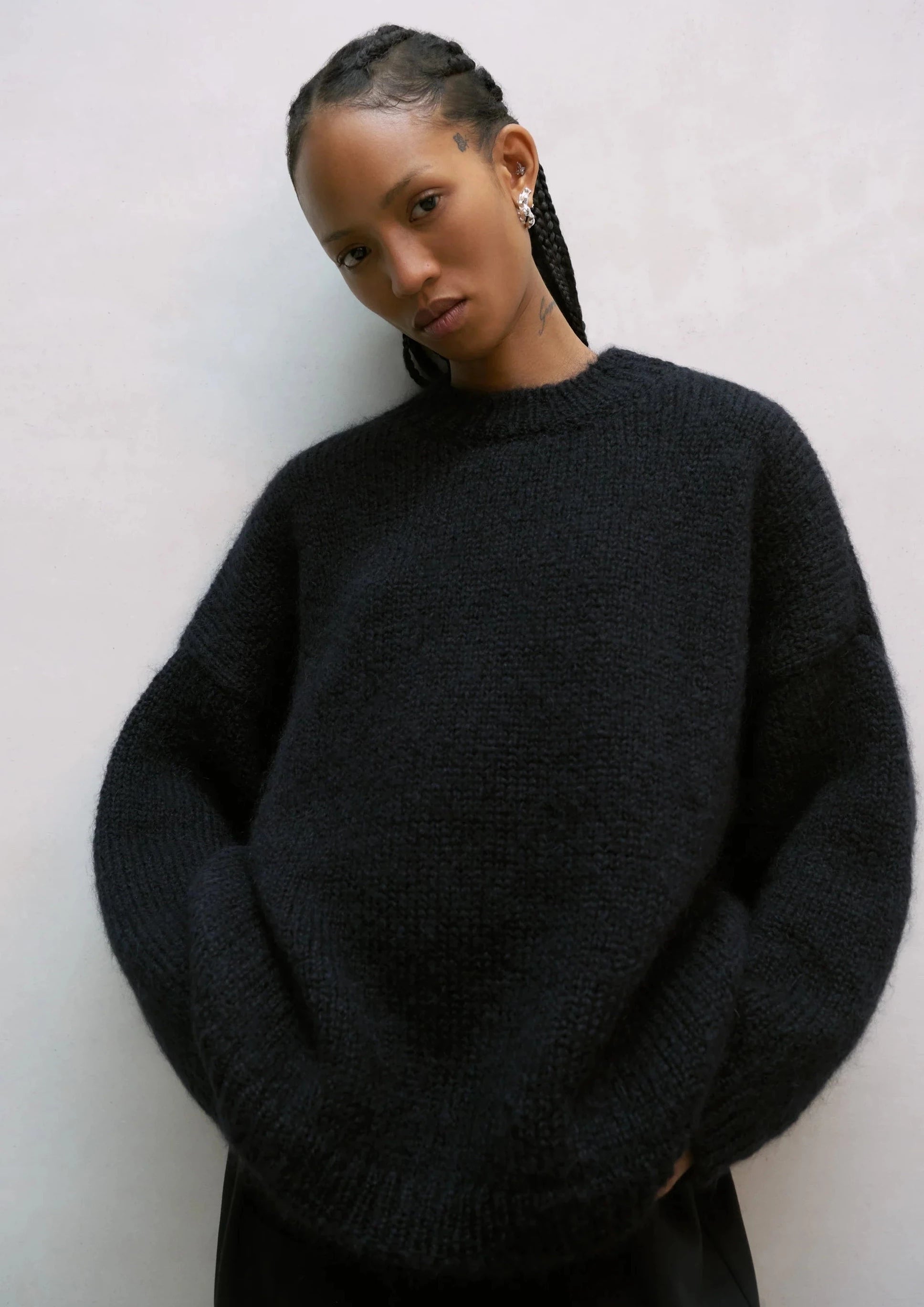 Mohair Sweater, Black – SOTE | Spirit of the Earth Mohair Sweater, Black – SOTE | Spirit of the Earth