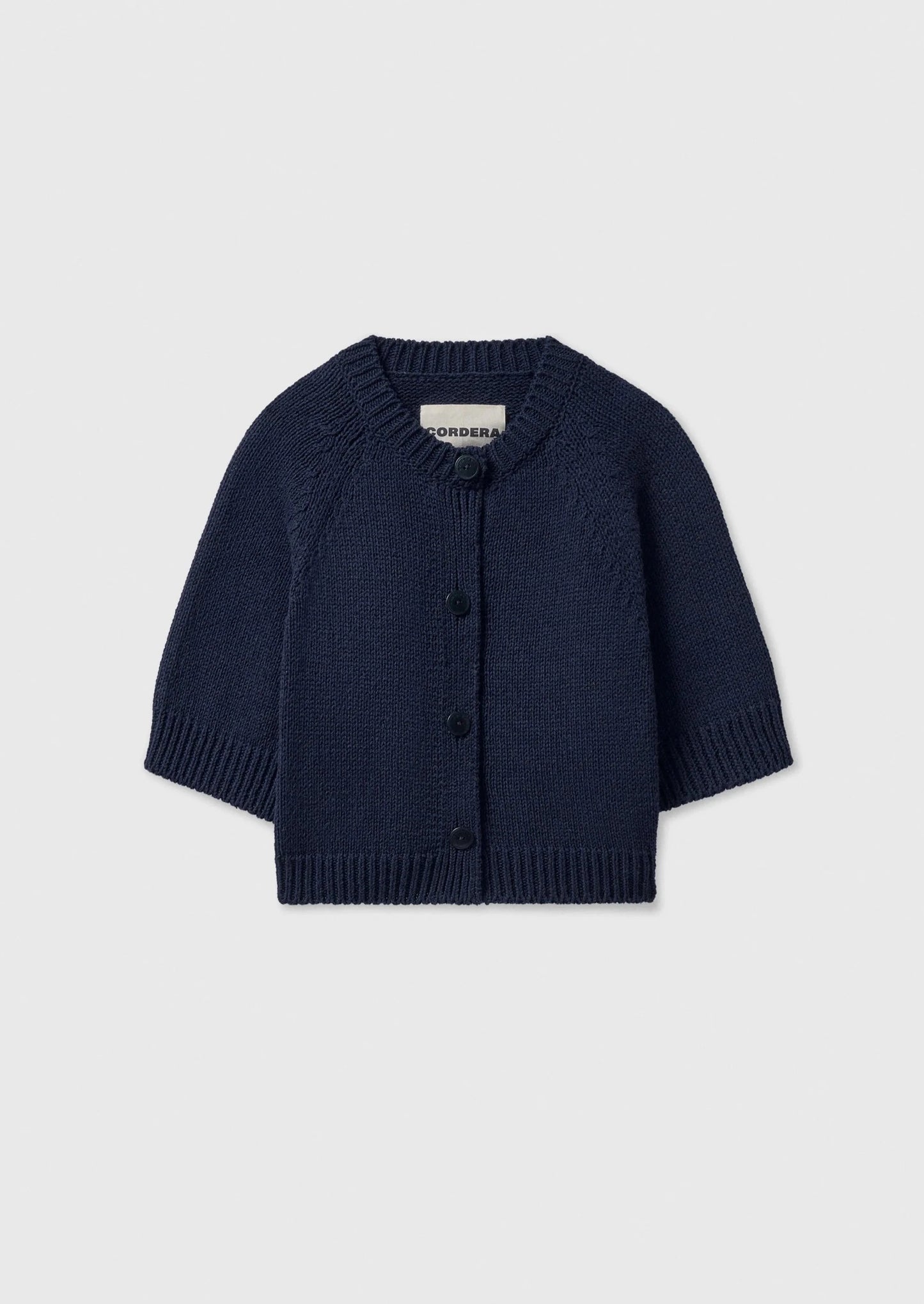 Cotton Buttoned Up Top, Navy