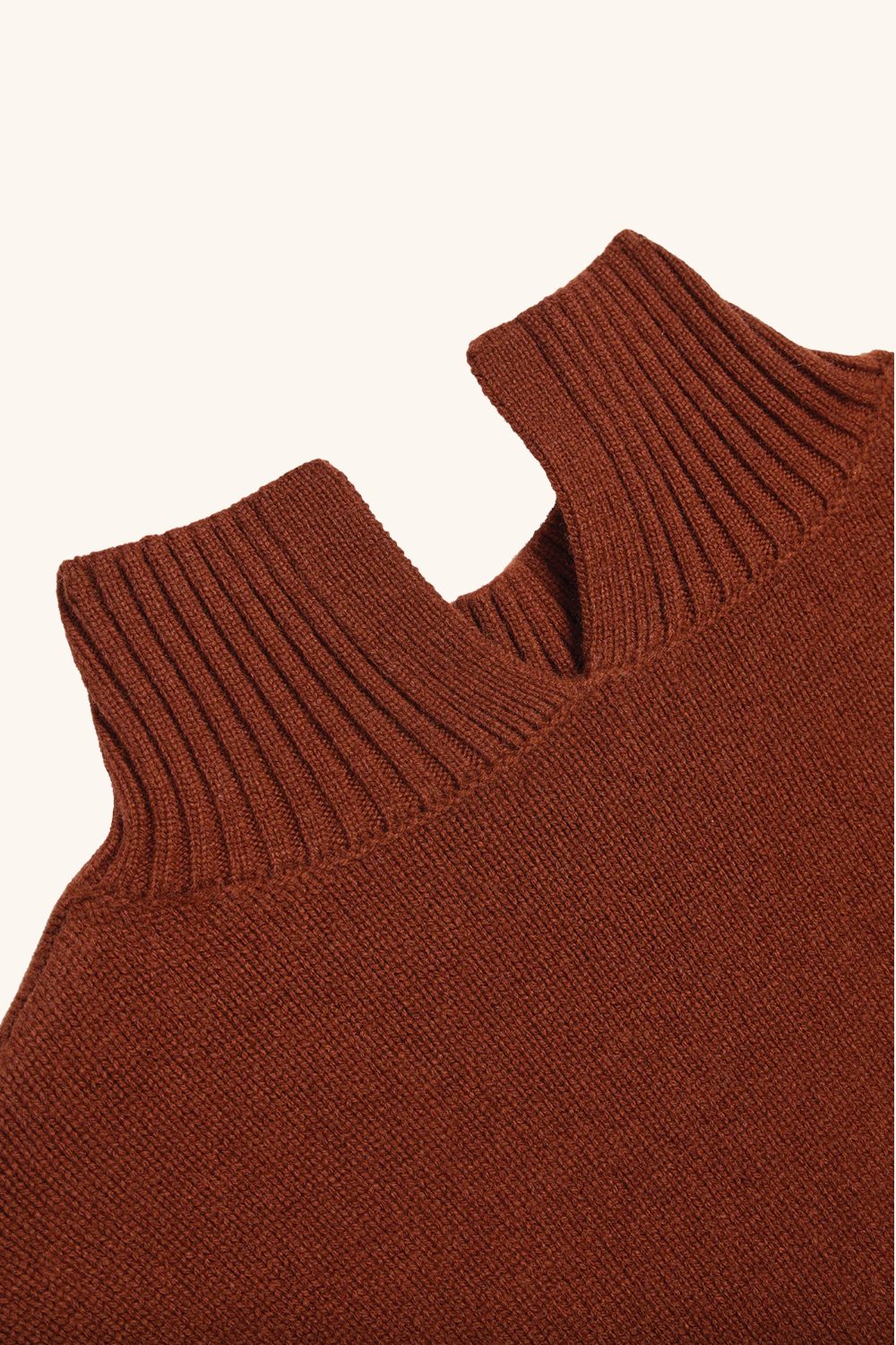 Nana Turtleneck Merino Wool Sweater, Tobacco