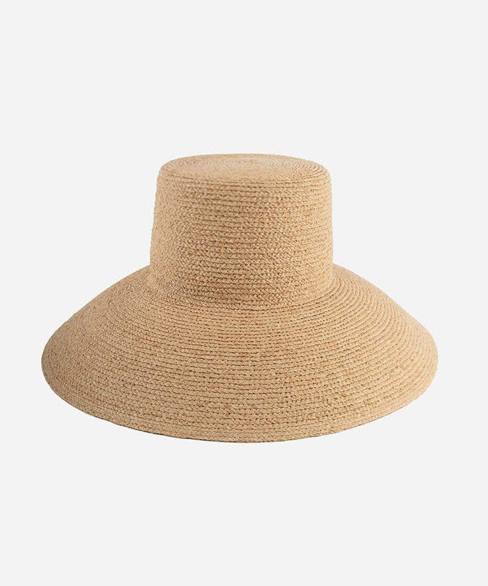 Gigi Pip - Jolie Packable Straw Bucket Hat: Natural / S/M 57
