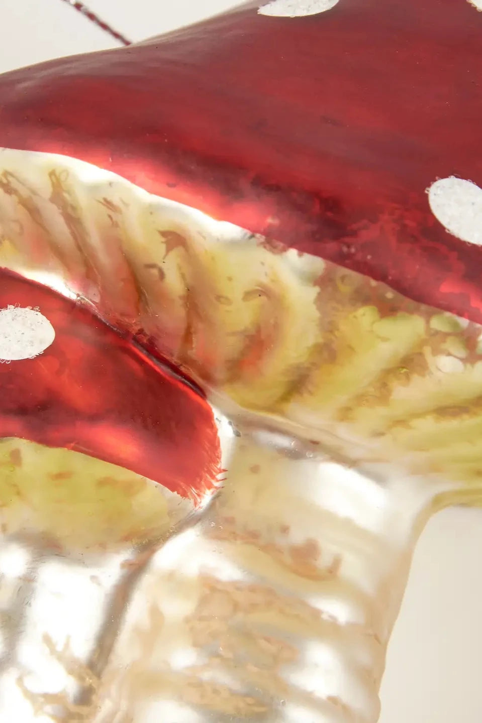 Glass Mushroom Ornament