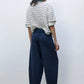 Cotton Knitted Pants, Navy