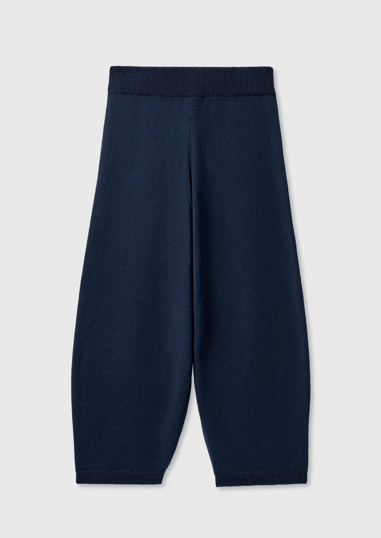 Cotton Knitted Pants, Navy