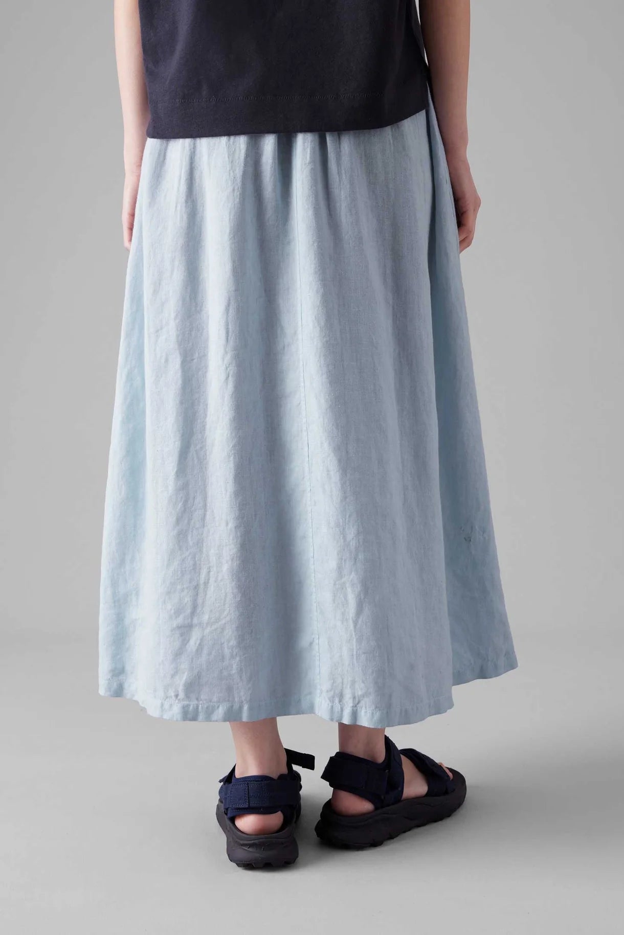 Linen Skirt, Egg Blue
