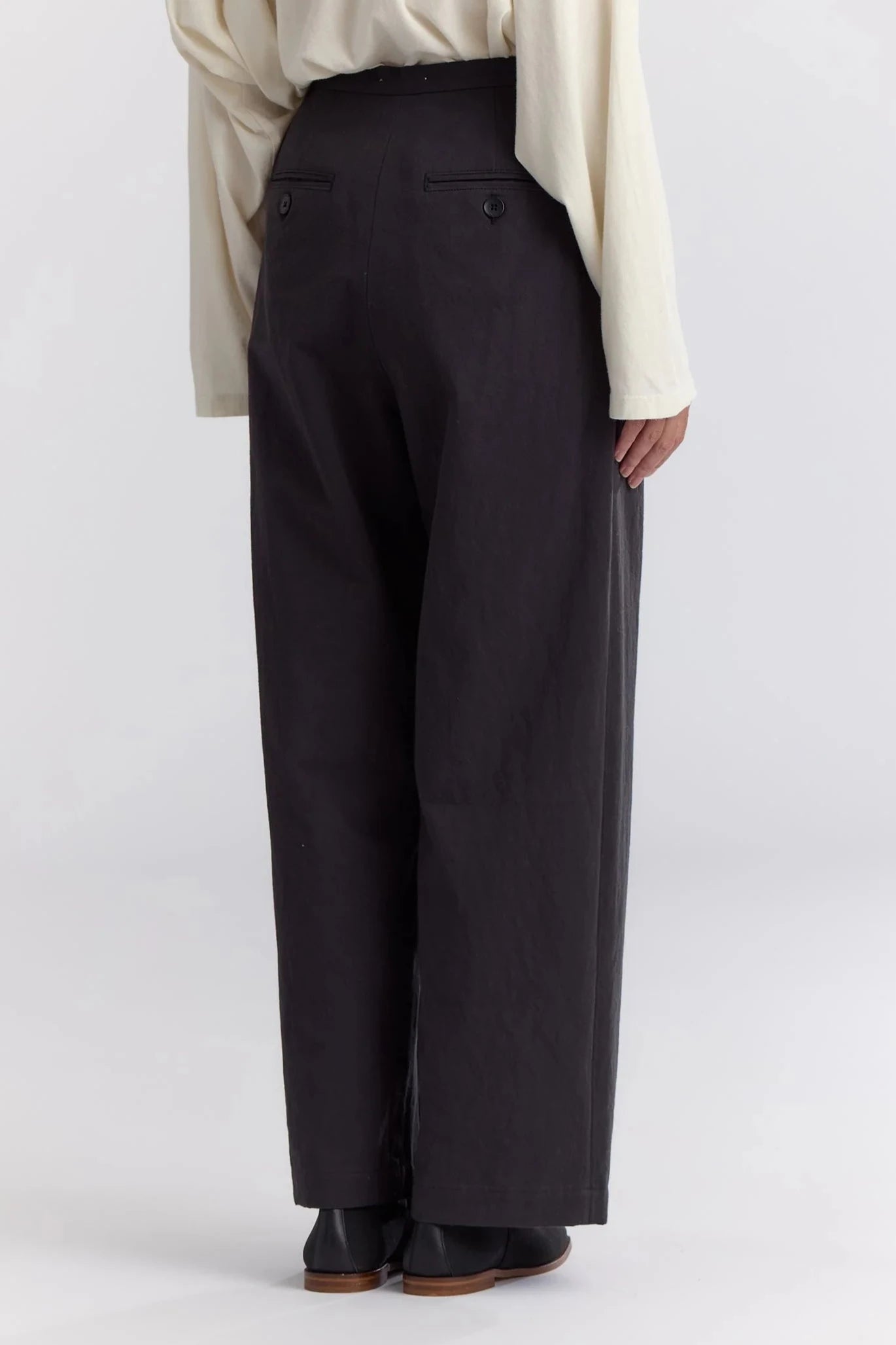 Straight Trousers, Dark Grey