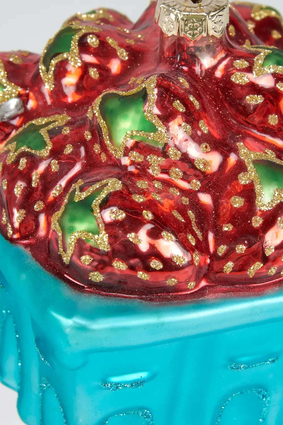 Glass Strawberry Ornament