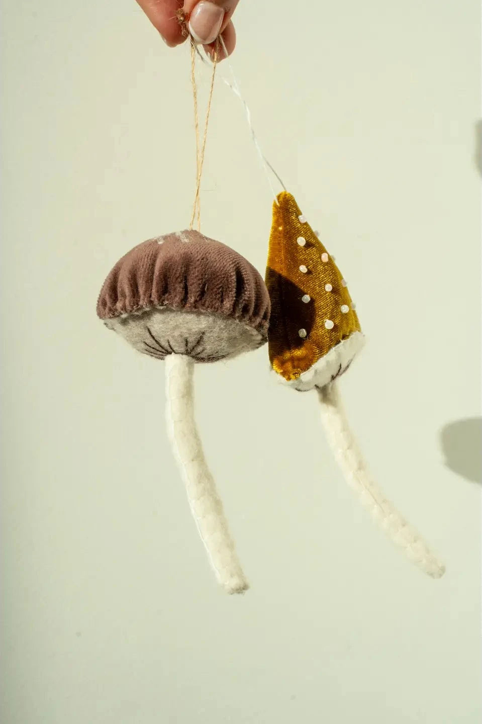 Felt Mushroom Ornament, Cone